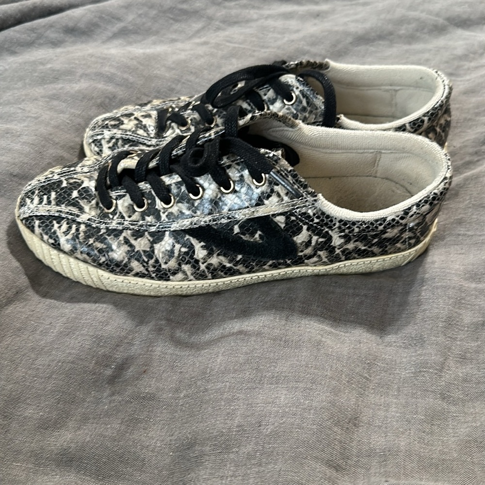 Tretorn Ny Lite 3 Plus Python-Print Leather Sneak… - image 3